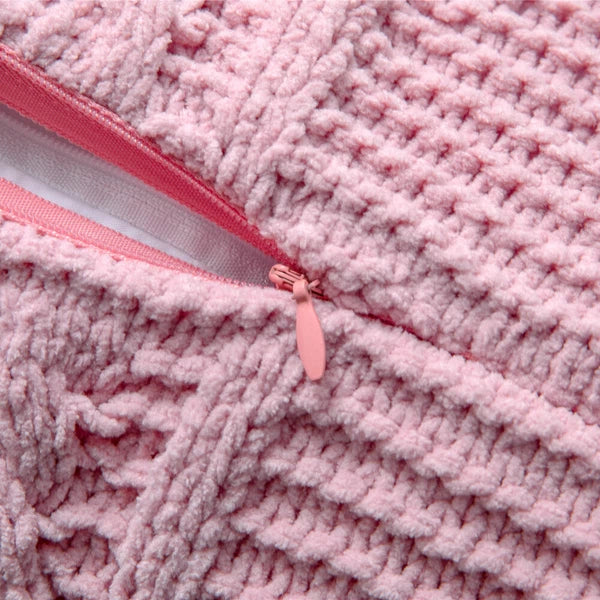 18" Knitted Pillow Case Sofa Bed Soft Pompom Ball Waist Throw Cushions Cover New