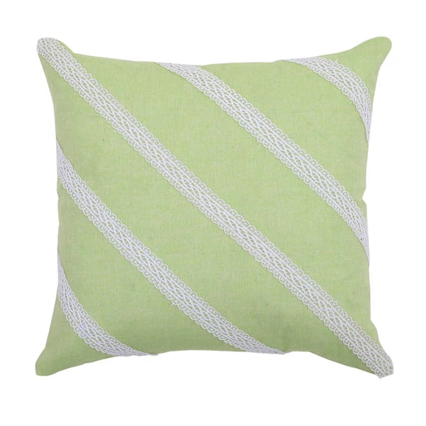 Home Decorative Cotton Cushion Cover Throw Pillowcase Sofa Decor Diagonal Lace