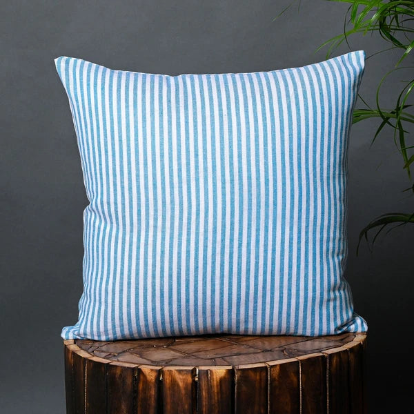 Pillow Cover Throw Cushion Case Covers Cotton Striped Home Sofa Decor Square-S2