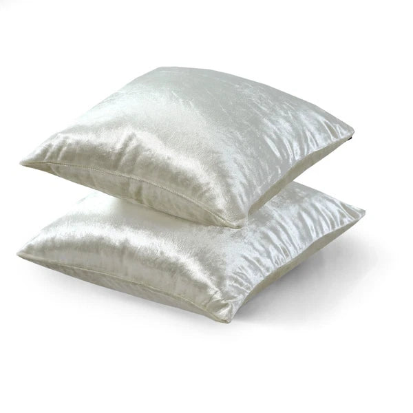 Pack of 4 Plush Velvet Cushion Covers Extra Soft Sofa Throw Pillow Cases 17"x17"