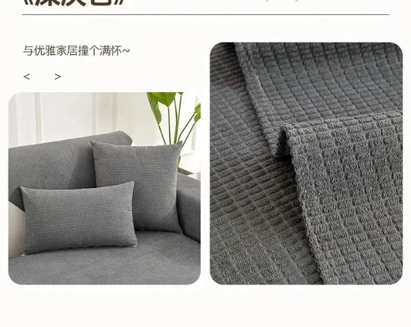 Solid Color Sofa Covers for Living Room Polar FleeceSofa Cushion Mat  Universal