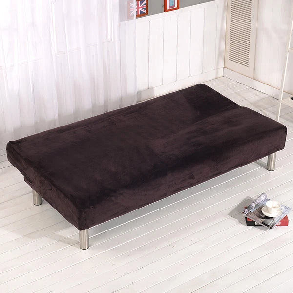 Armless Futon Sofa Bed Cover Full Size Thicker Plush Sofa Slipcover orPillowcase