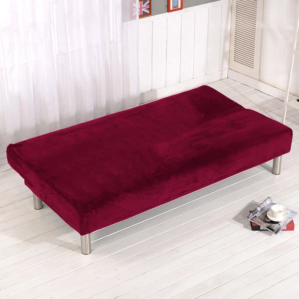 Armless Futon Sofa Bed Cover Full Size Thicker Plush Sofa Slipcover orPillowcase