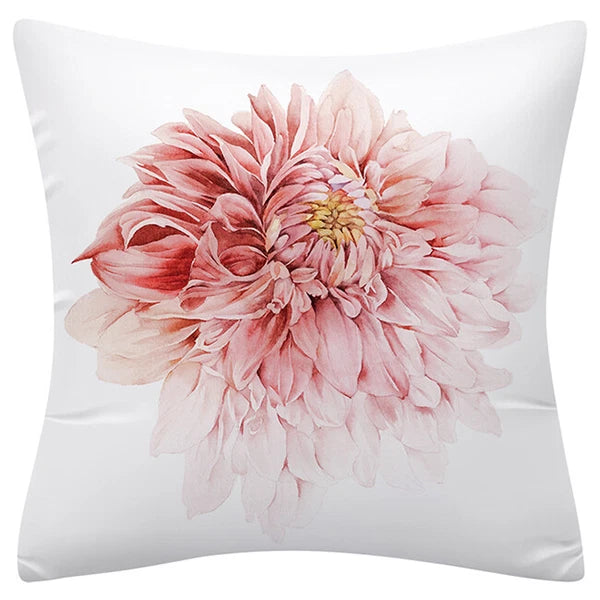 PILLOW COVER Floral Flower Decorative Double Sided Soft Sofa Cushion Case 18x18"
