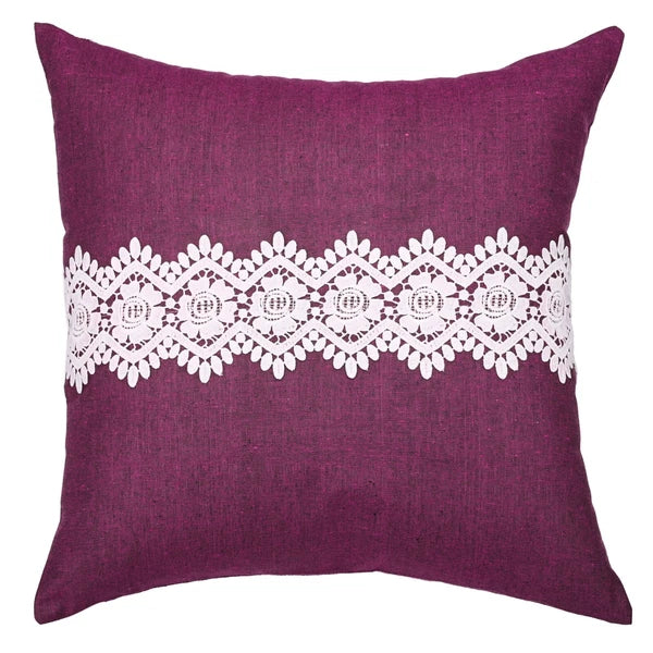 Home Decor Cushion Cover Sofa Decorative Throw Pillowcase Covers Solid with Lace