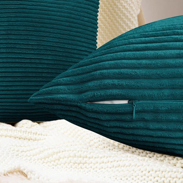 Pack of 1,2,4,6 Velvet Filled Cushion Covers 18x18 Sofa Decor Throw Pillow Cases