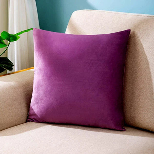 Dutch Velvet Pillow Case Solid Color Bed Pillowcase Bed Head Sofa Cushion Cover