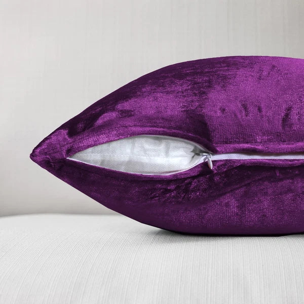 Pack of 4 Plush Velvet Cushion Covers Extra Soft Sofa Throw Pillow Cases 17"x17"