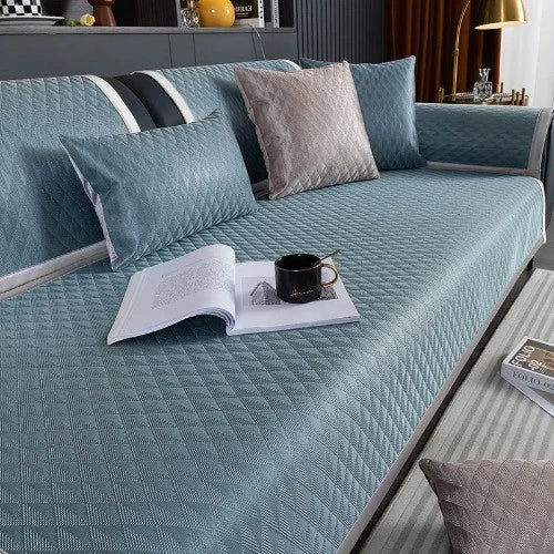 Modern Simplicity Ice Silk Cooling Mat Sofa Cushion Summer Pad Sofa Cover