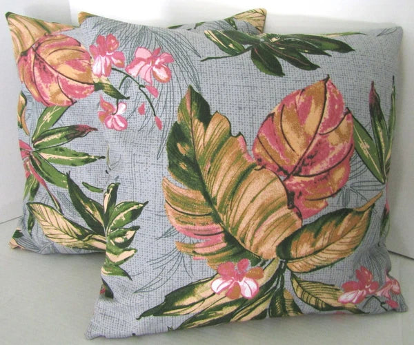 Indoor / Outdoor  Pillow Case Sofa Throw Cushion Cover set of two Home   Leaves
