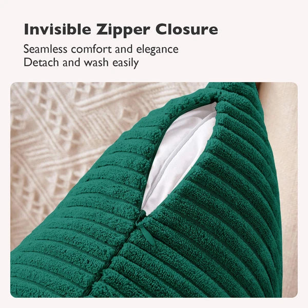 Pack of 1,2,4,6 Velvet Filled Cushion Covers 18x18 Sofa Decor Throw Pillow Cases