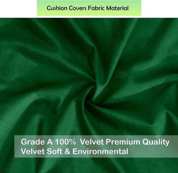 Crushed Cushion Covers or Velvet Cushions 18 x 18 Set of 2 Pair Bed Sofa Pillow