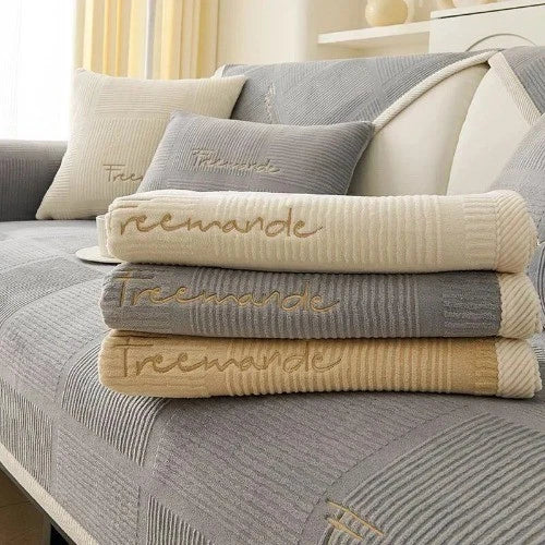 Luxury Soft SofaCover for Living Room Non-SlipSofa Cushion Mat SPlush Sofa Towel