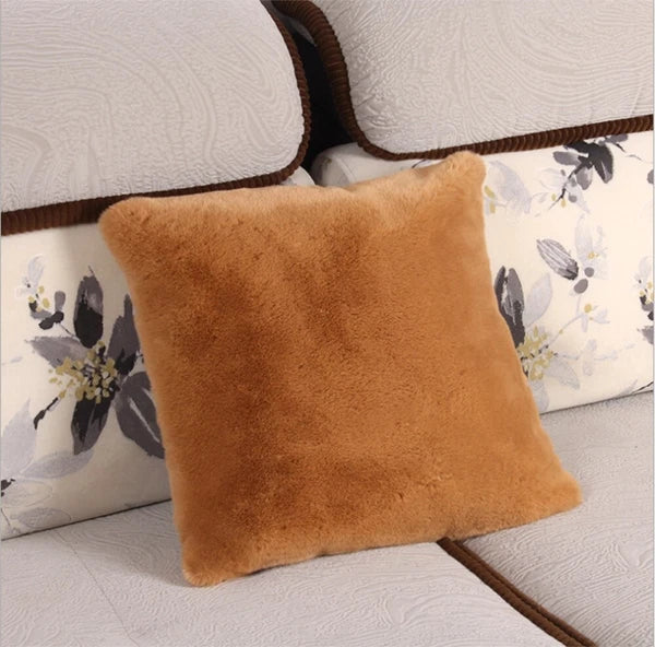 Fluffy Faux Fur Shaggy Soft Sofa Bed Home Car Decor Pillow Case Cushion Cover