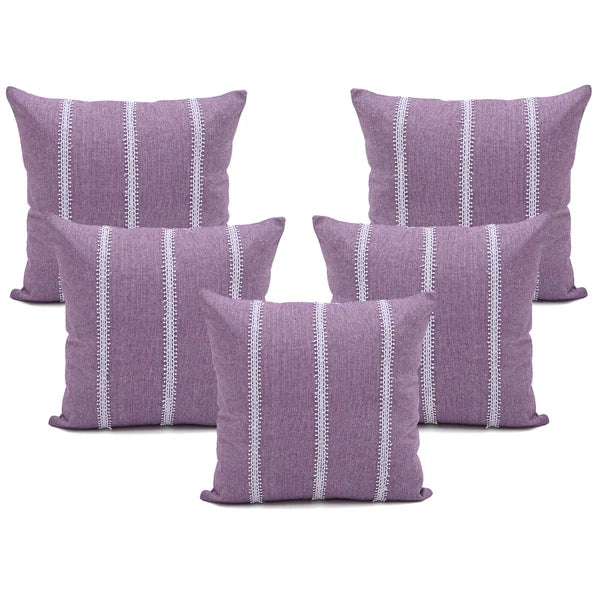 Cotton Pillow Cover Cushion Case Home Sofa Couch Bed Decor Square Covers Set 5