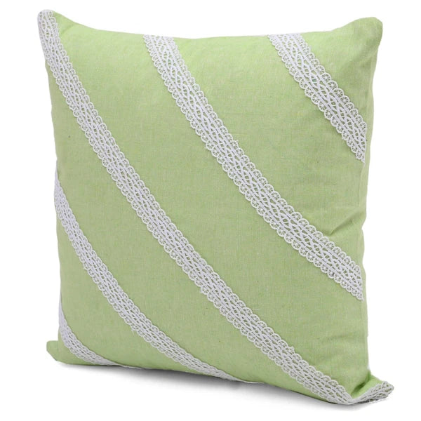 Home Decorative Cotton Cushion Cover Throw Pillowcase Sofa Decor Diagonal Lace