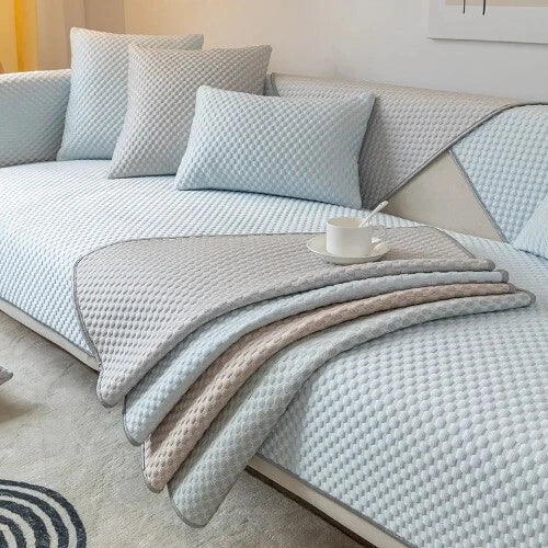 Ice Silk Sofa Cover Summer Cooling Sofa Mat Non-slip Couch Cushion Sofa Towel