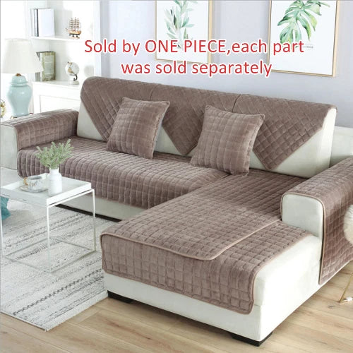 1pc Thicken Corner Sofa Towel Covers Slipcover Couch Cover Removable Mat