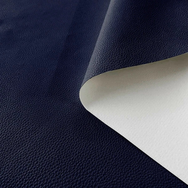Pb014 Cushion Cover*Dark Navy Blue*Faux Leather synthetic Litchi Skin Sofa Seat