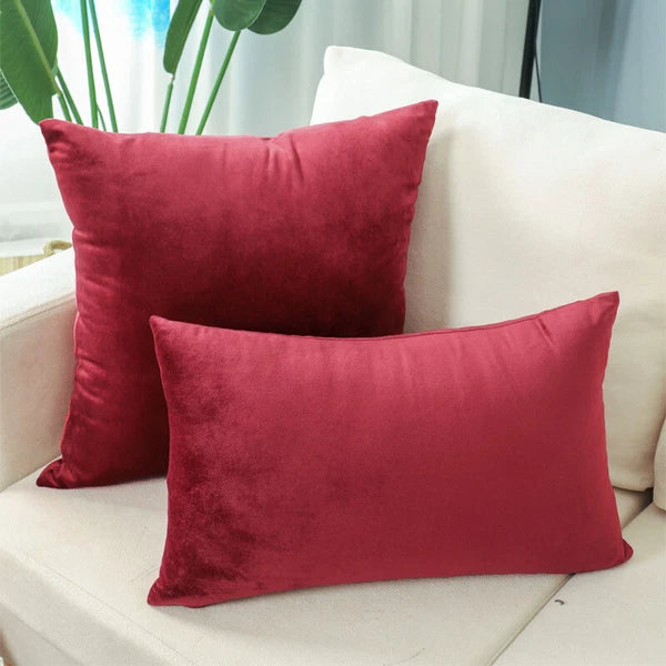 Dutch Velvet Pillow Case Solid Color Bed Pillowcase Bed Head Sofa Cushion Cover