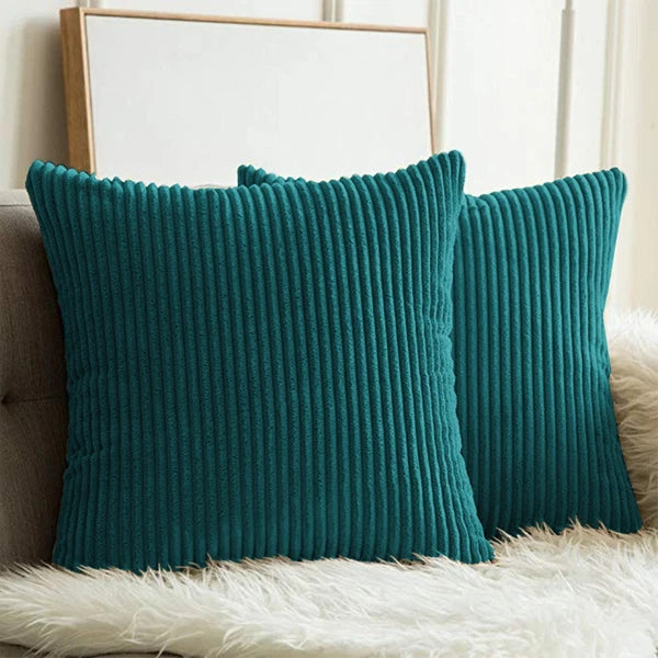 Pack of 1,2,4,6 Velvet Filled Cushion Covers 18x18 Sofa Decor Throw Pillow Cases