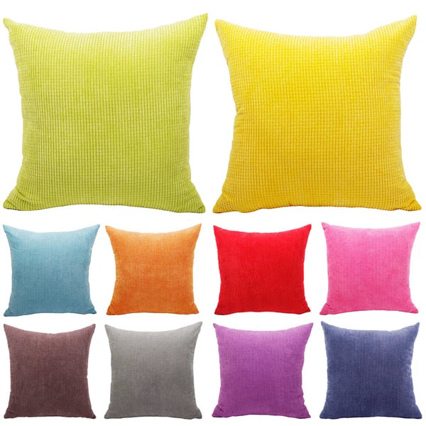 Pillowcase Office Home Bed Sofa Decoration Soft Corduroy Large Cushion Cover