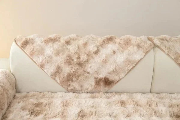 Plush Sofa Cover for Living Room SofaTowel Universal Non-slip Sofa Mat Blanket
