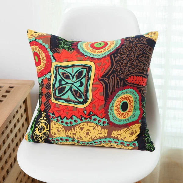 Home Print Cushion Covers Square Pillowcase Sofa Throw Waist Bed Decor Christmas