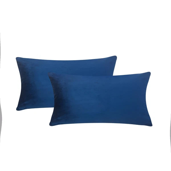 Plain Velvet Cushions Covers 30x51 cm Luxury Soft Velvet Sofa Bed Pillow Cases