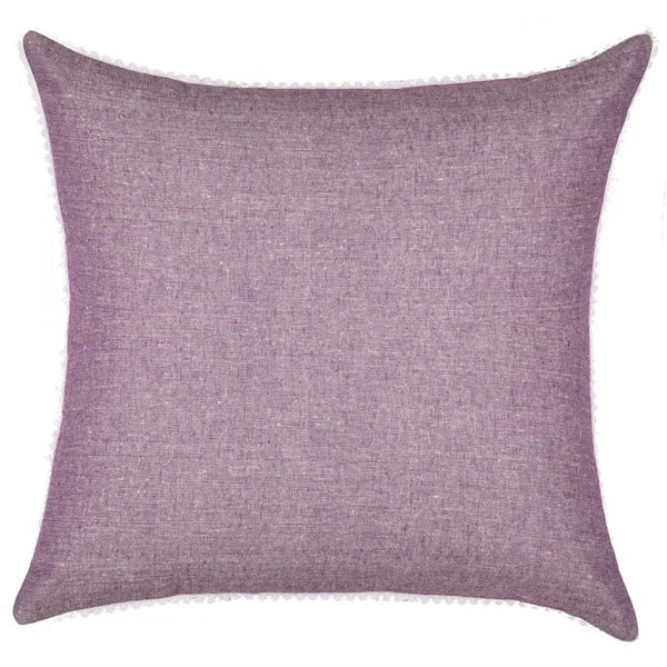 Cotton Cushion Cover Home Sofa Decor Throw Pillow Case Covers Solid with Lace