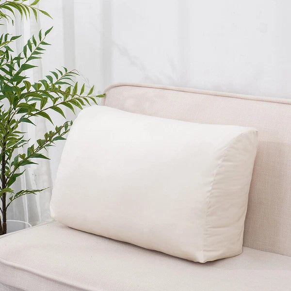 Sofa Triangle Back Cushion Cover Soft Velvet Bed Headboard Backrest Pillow Case