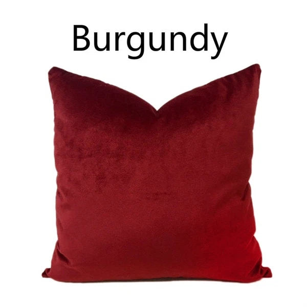 Velvet Pillow Case Waist Throw Cushion Cover Home Office Sofa Chair Bed Decor