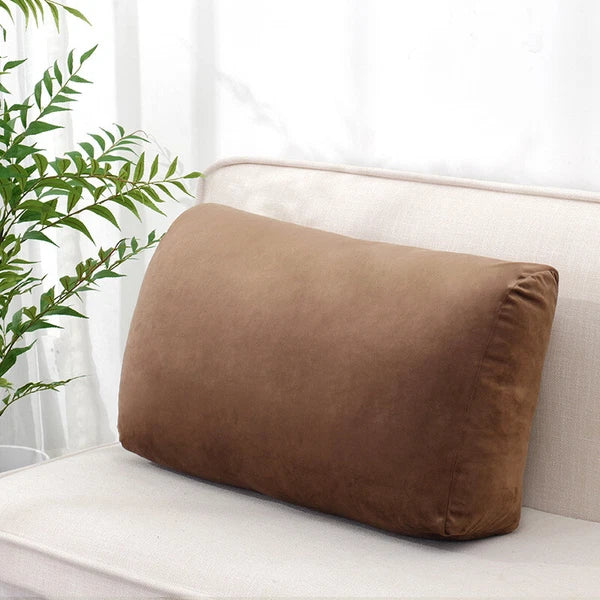 Sofa Triangle Back Cushion Cover Soft Velvet Bed Headboard Backrest Pillow Case