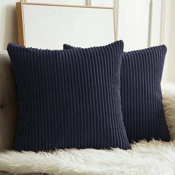 Pack of 1,2,4,6 Velvet Filled Cushion Covers 18x18 Sofa Decor Throw Pillow Cases