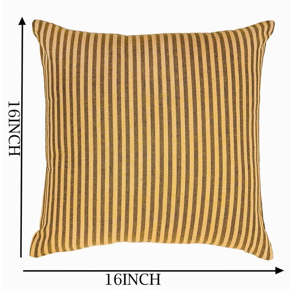 Cotton Cushion Covers Throw Pillow Cover Case Striped Home Sofa Decor-Set of 2