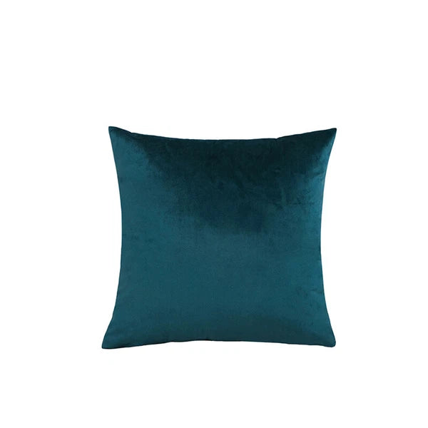 16" Solid Velvet Cushion Cover Candy Color Pillow Case For Sofa Car Home Decor