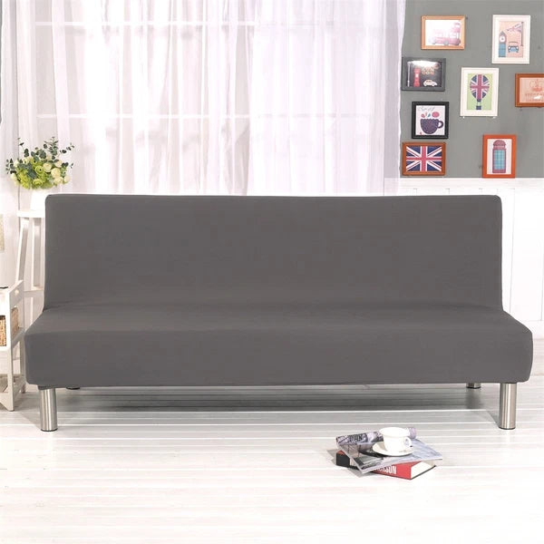 Armless Sofa Cover Stretch Slipcover Furniture Protector Slipcover + Pillowcase