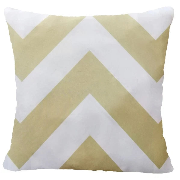 Beige Cushion COVER Khaki White Gray Bed Sofa Soft Plaid Pillow Case 18x18" USA