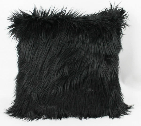 FLUFFY FAUX FUR SHAGGY SOFT SOFA CHAIR BED HOME DECOR PILLOW CASE CUSHION COVER