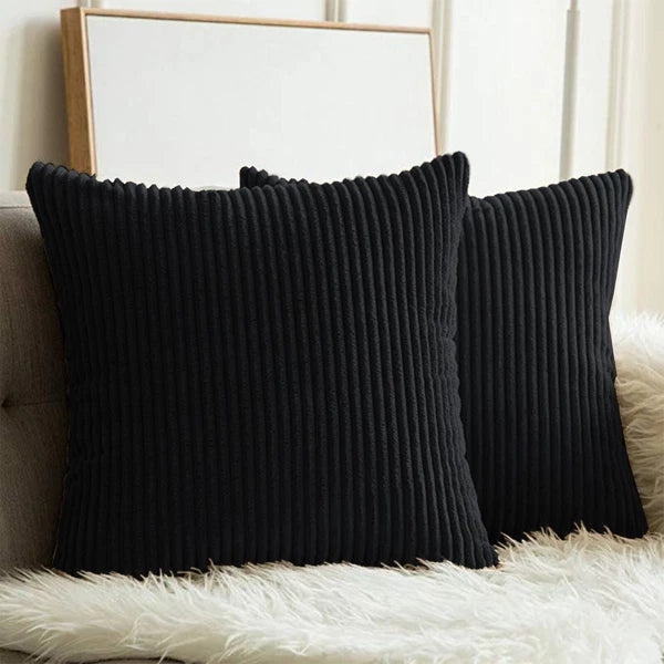 Pack of 1,2,4,6 Velvet Filled Cushion Covers 18x18 Sofa Decor Throw Pillow Cases