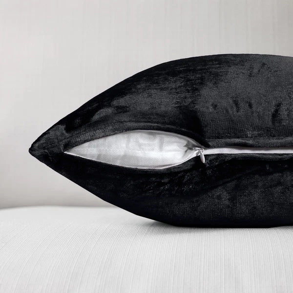 Pack of 4 Plush Velvet Cushion Covers Extra Soft Sofa Throw Pillow Cases 17"x17"