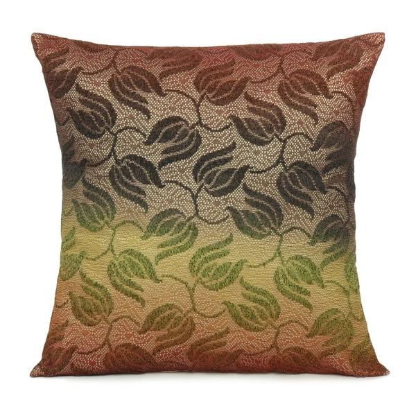 Leaf Floral Brown Cushion Cover Polydupion Bed Sofa Waist Back Pillow Case Home