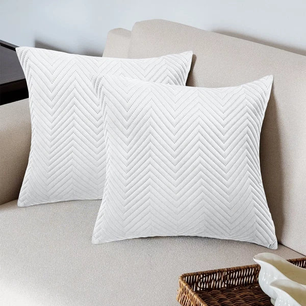 Pack of 1,2,4,6 Velvet Filled Cushion Covers 18x18 Sofa Decor Throw Pillow Cases