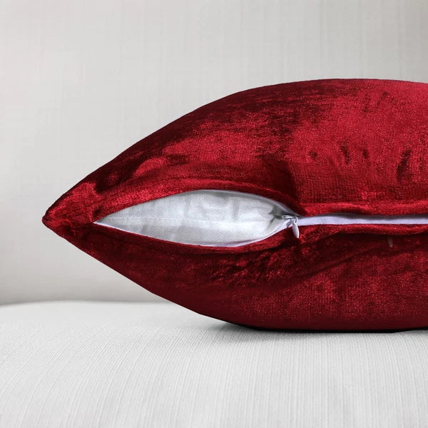 Pack of 4 Plush Velvet Cushion Covers Extra Soft Sofa Throw Pillow Cases 17"x17"