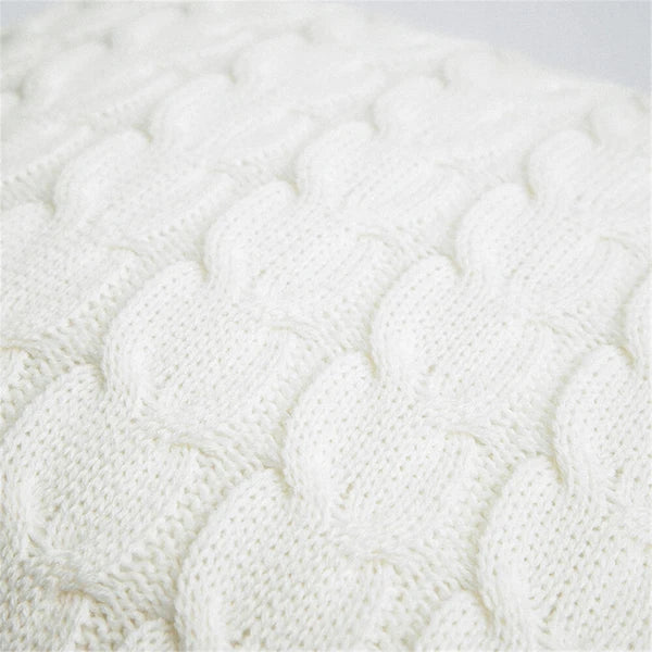 Knitted Pillow Cover Pillowcase Coreless Pillow Cushion Throw Sofa Car Bed Decor
