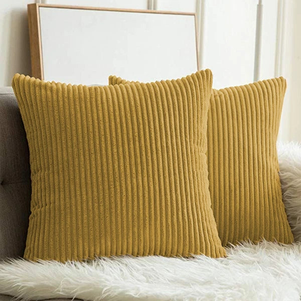 Pack of 1,2,4,6 Velvet Filled Cushion Covers 18x18 Sofa Decor Throw Pillow Cases