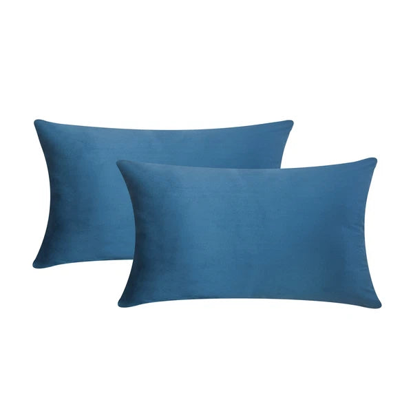 Plain Velvet Cushions Covers 30x51 cm Luxury Soft Velvet Sofa Bed Pillow Cases