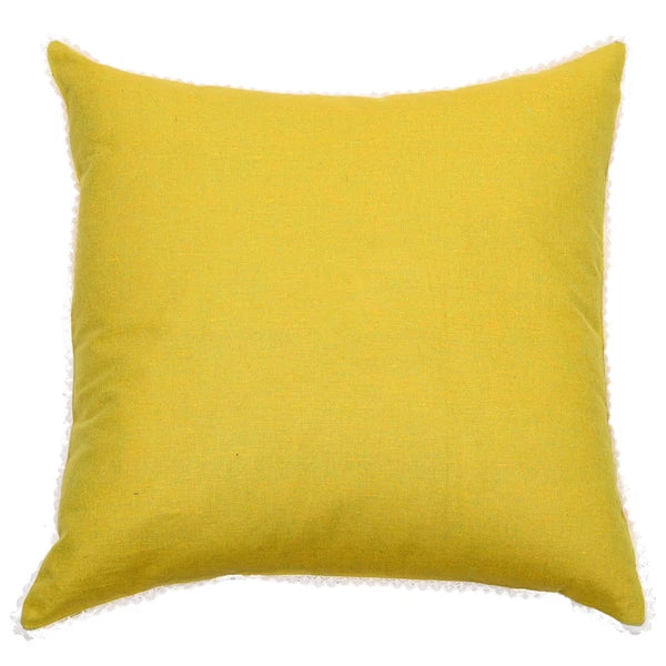 Cotton Cushion Cover Home Sofa Decor Throw Pillow Case Covers Solid with Lace