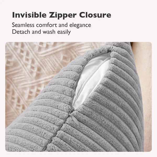 Pack of 1,2,4,6 Velvet Filled Cushion Covers 18x18 Sofa Decor Throw Pillow Cases