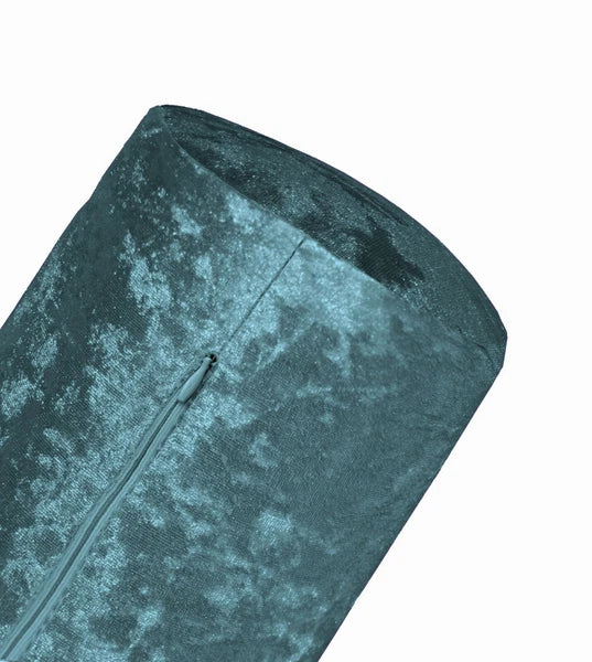 Mv18 Dark Teal Crushed Velvet Sofa Seat Patio Bench Cushion Bolster Cover/Runner